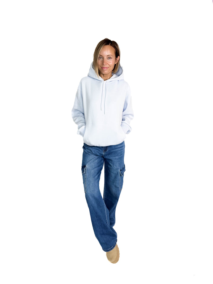 MONO B Calla Cloud Hoodie- PALE BLUE