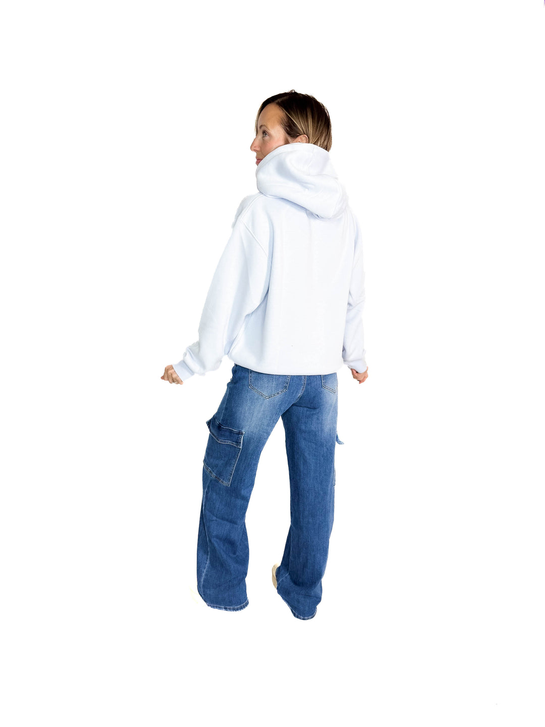 MONO B Calla Cloud Hoodie- PALE BLUE