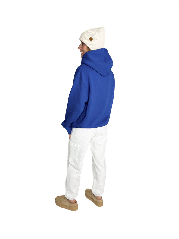 MONO B Calla Cloud Hoodie- DEEP INDIGO