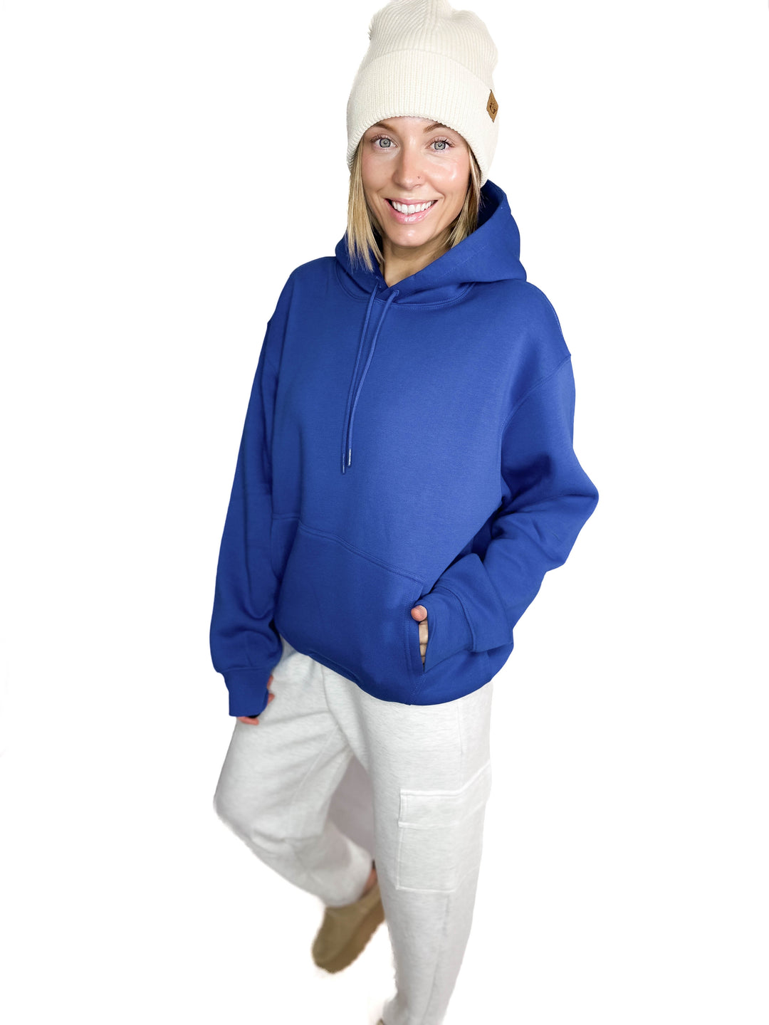 MONO B Calla Cloud Hoodie- DEEP INDIGO