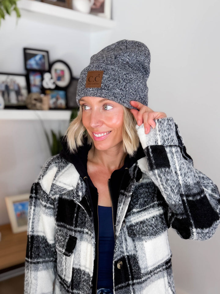 CC Classic Beanie- DARK MELANGE GREY