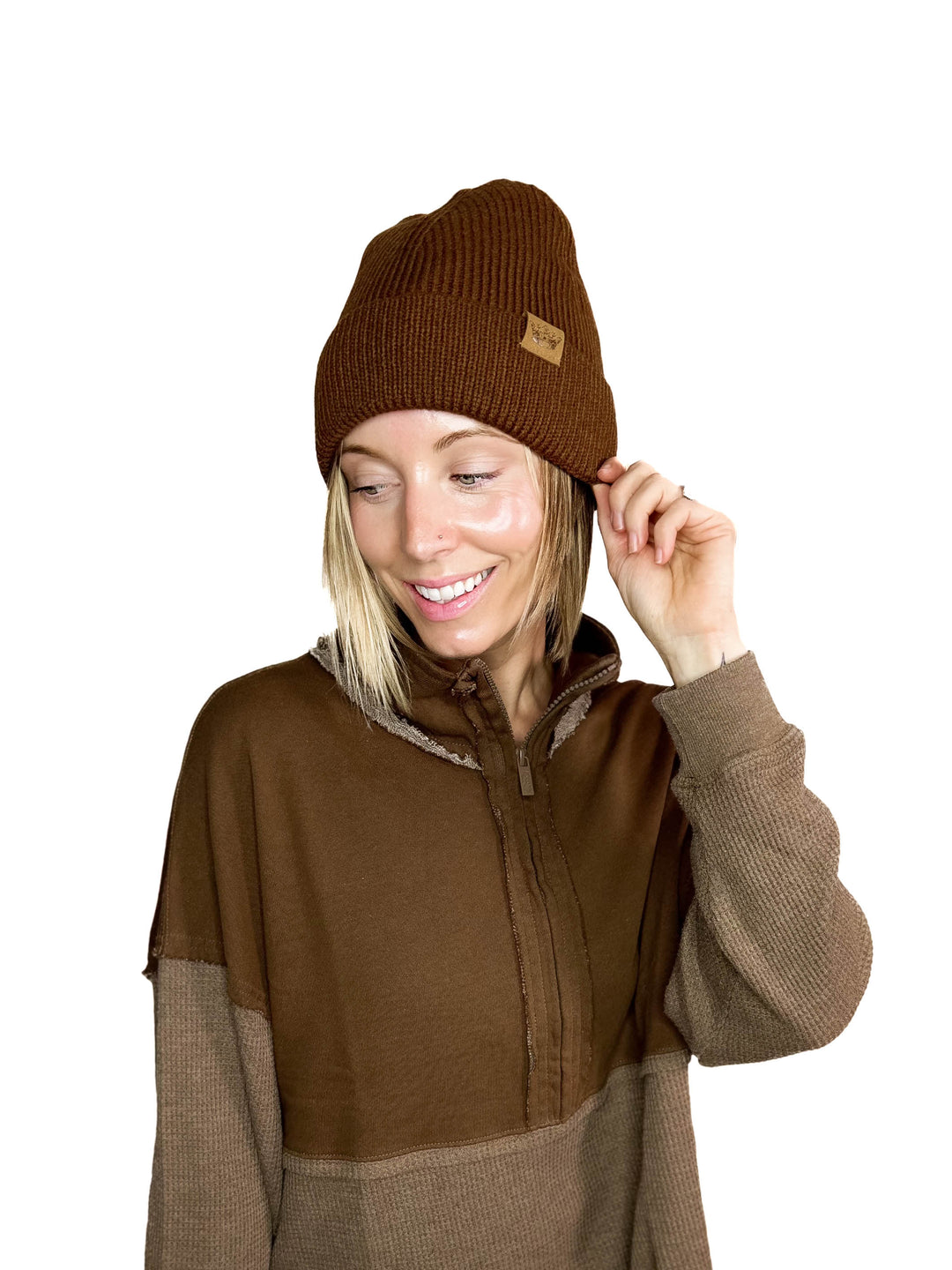 Classic Cuffed Beanie- BROWN