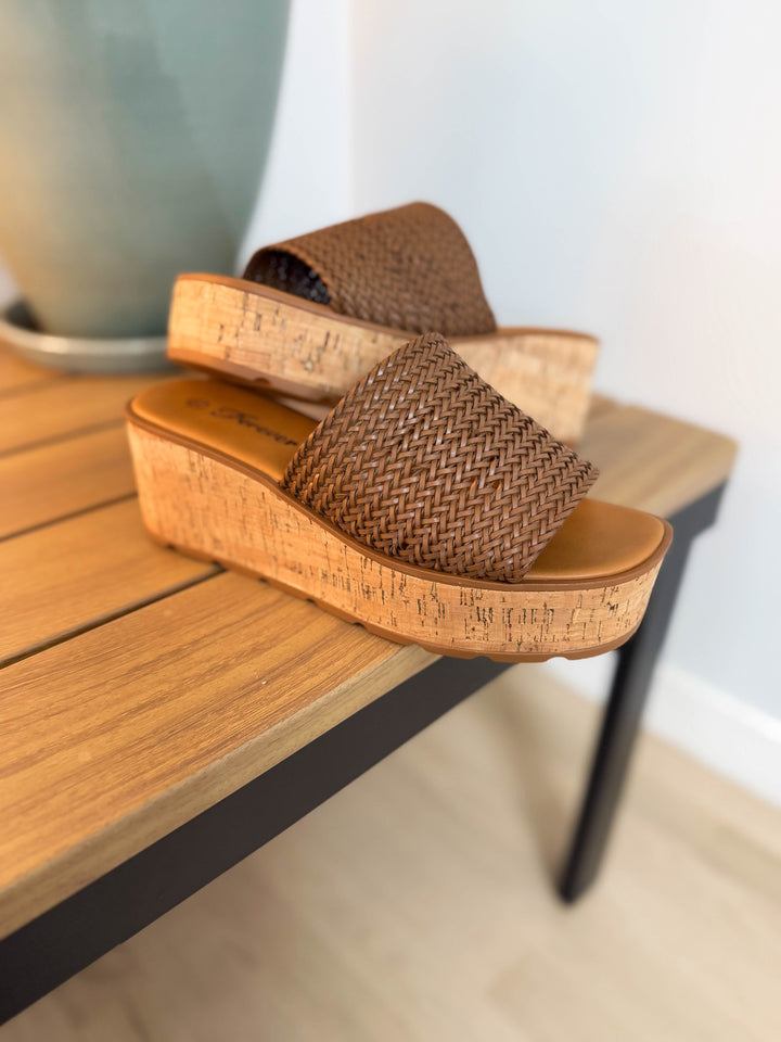 Earnest Woven Sandal- BROWN