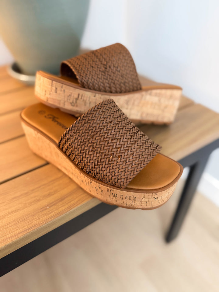 Earnest Woven Sandal- BROWN
