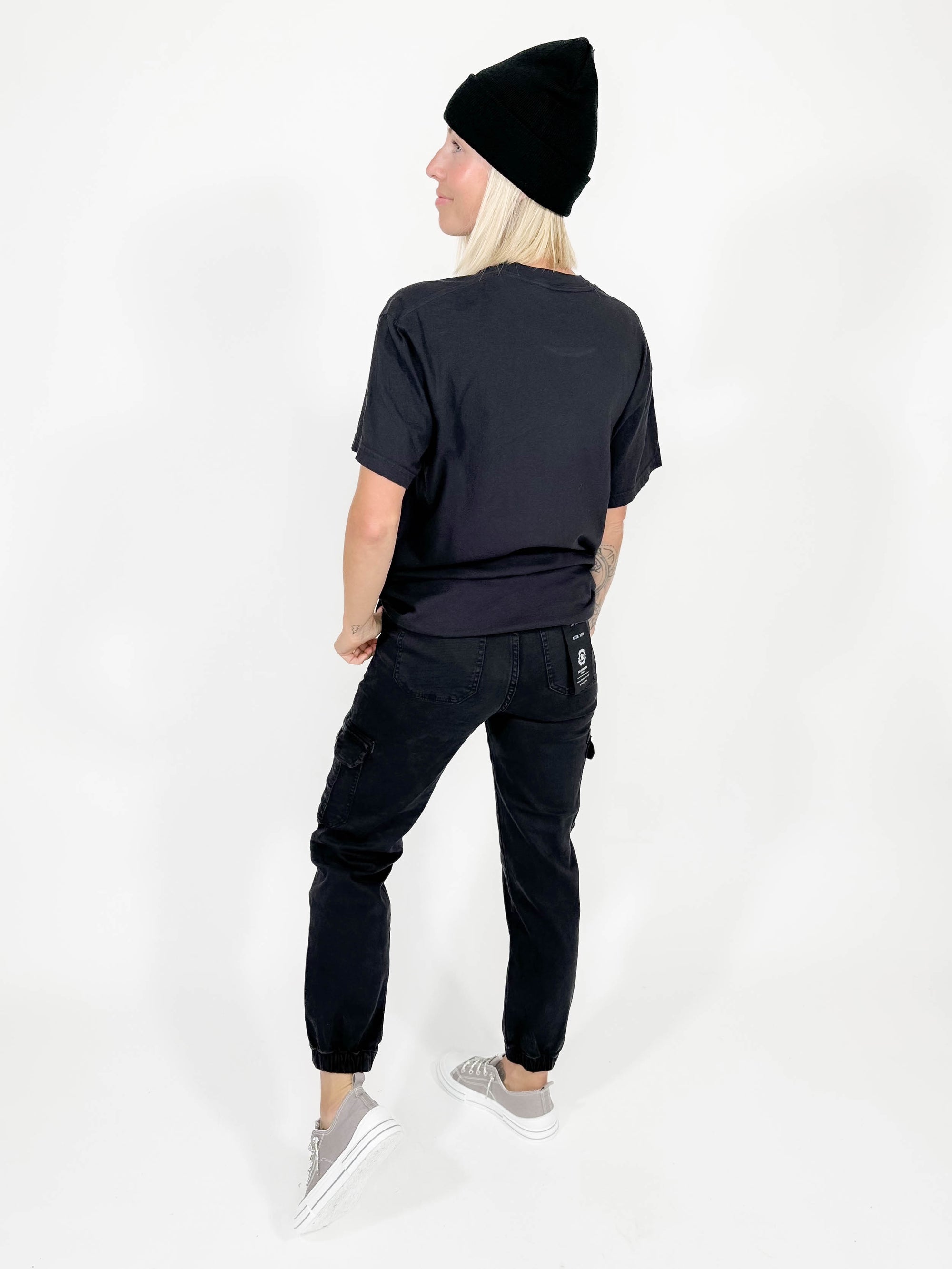 RISEN Brownley Cargo Pant- BLACK-FINAL SALE