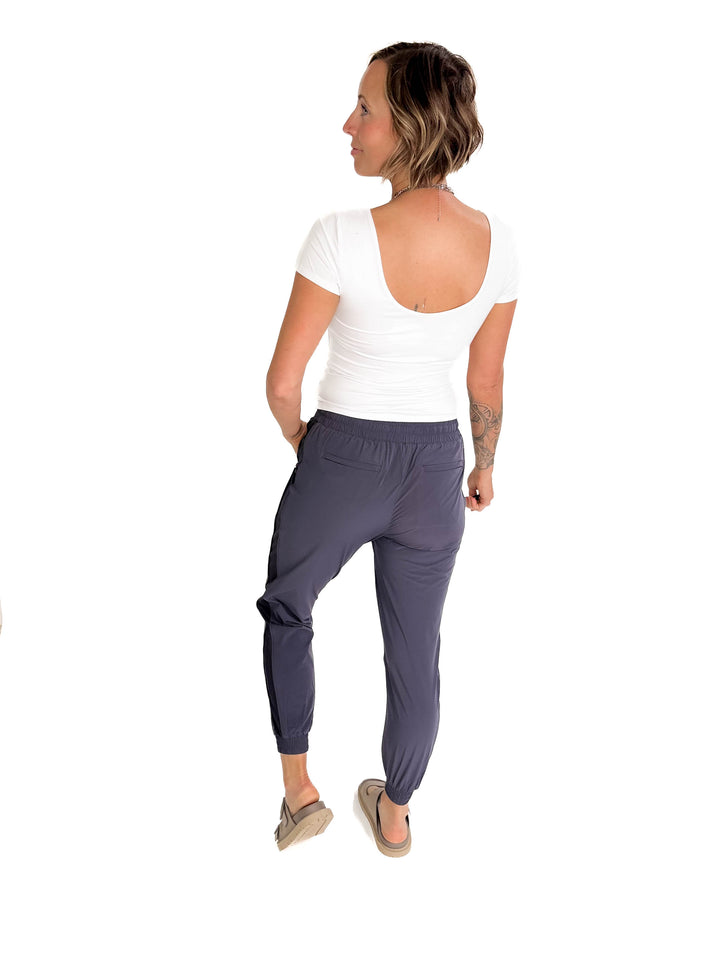 THREAD & SUPPLY Zuzana Jogger- CHARCOAL BLUE-FINAL SALE