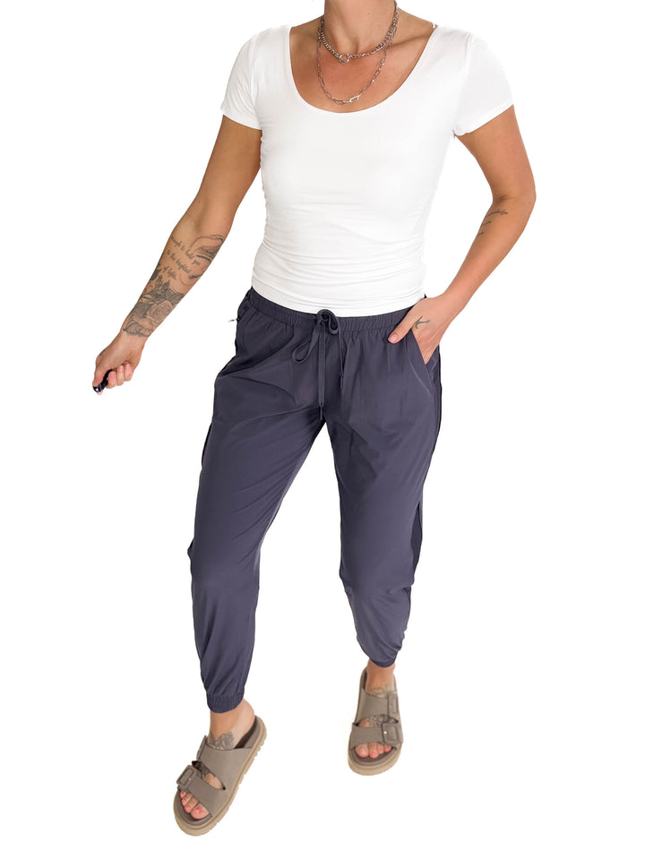THREAD & SUPPLY Zuzana Jogger- CHARCOAL BLUE-FINAL SALE