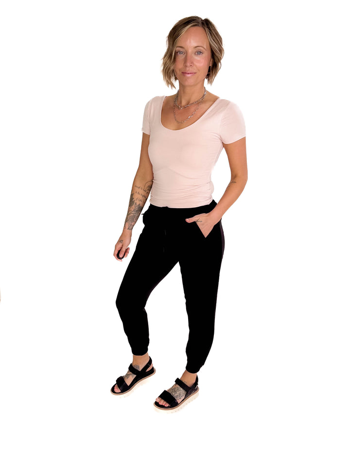 THREAD & SUPPLY Zuzana Jogger- BLACK-FINAL SALE