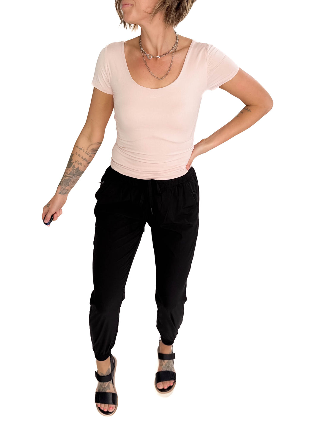 THREAD & SUPPLY Zuzana Jogger- BLACK-FINAL SALE