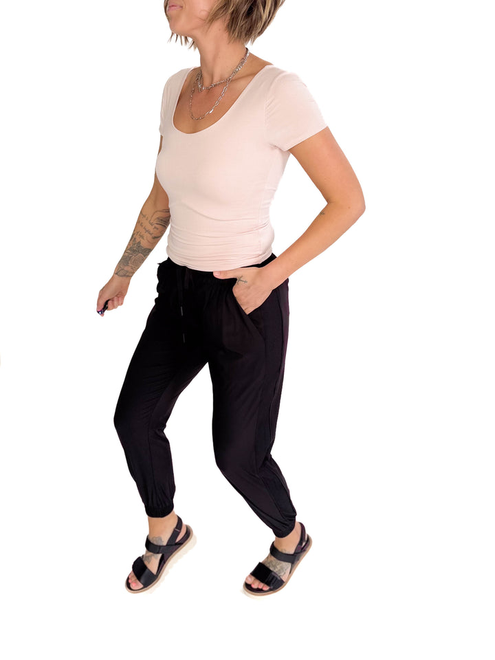 THREAD & SUPPLY Zuzana Jogger- BLACK-FINAL SALE