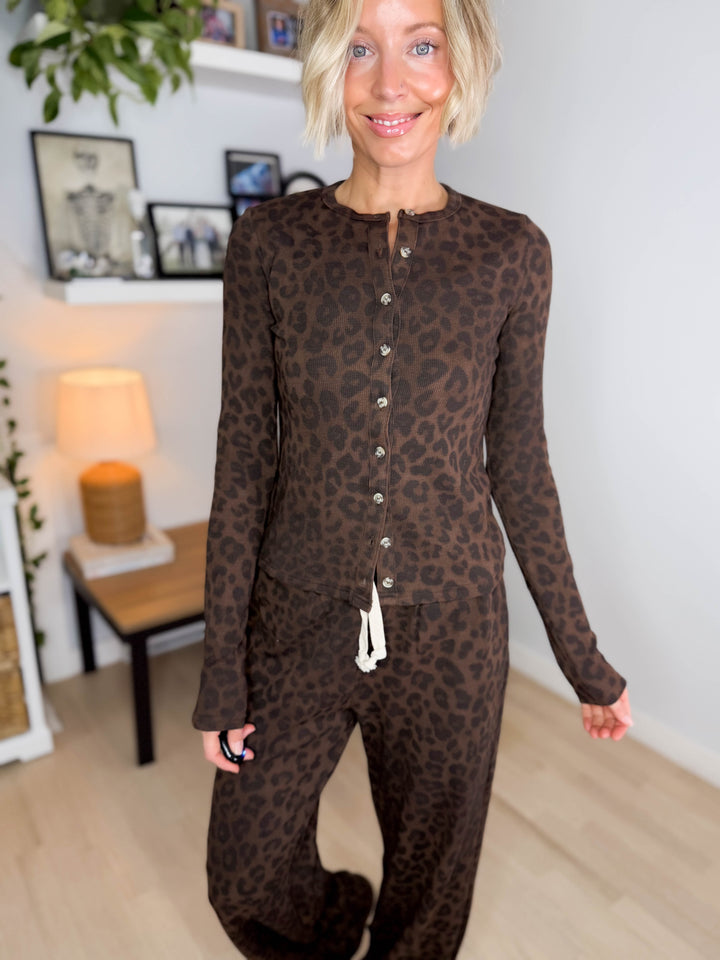 AMPERSAND AVE Thermal Long Sleeve + Pant Set- ROAM WILD