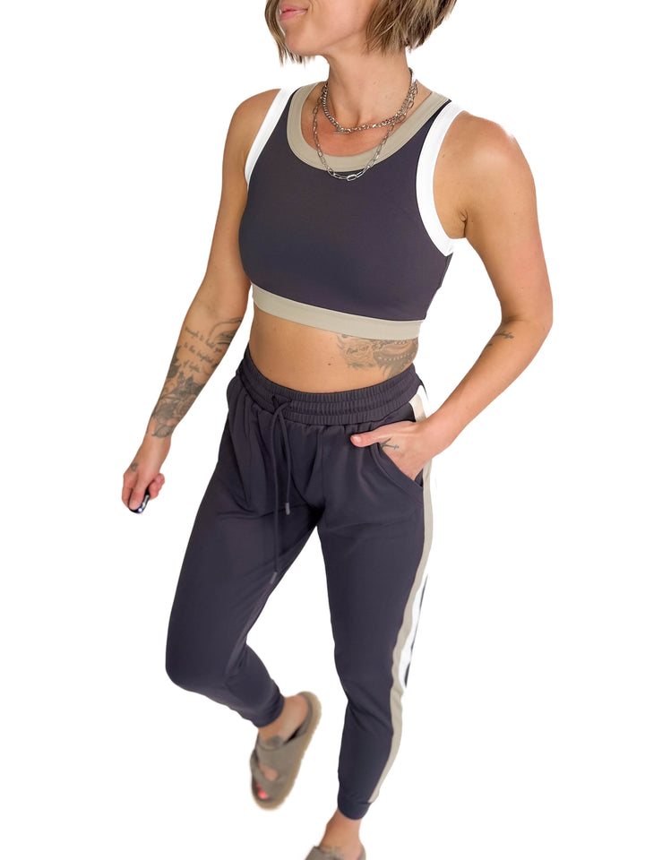 MONO B Diana Power Play Active Set- GREY-FINAL SALE