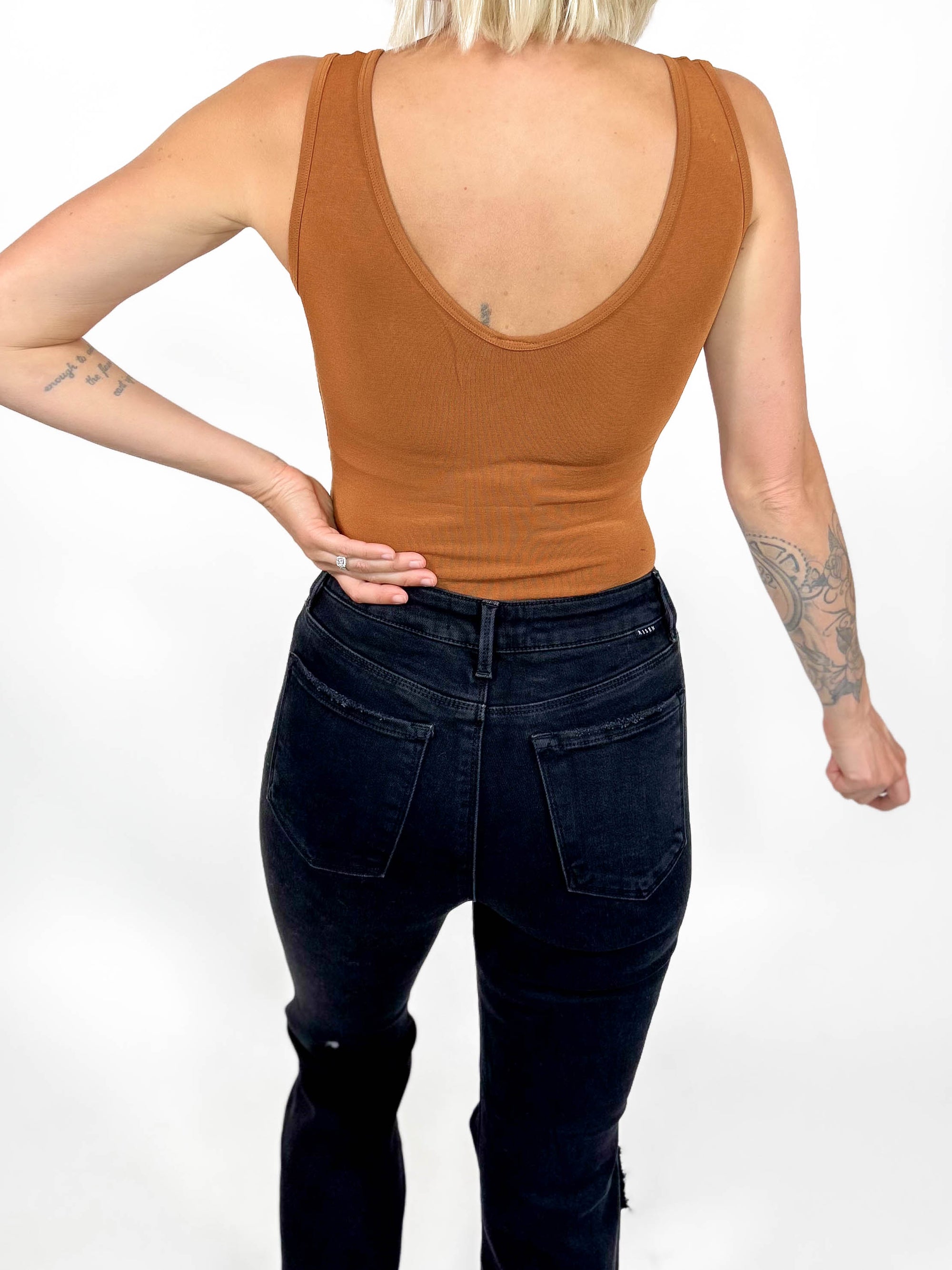 C'est Moi Bamboo Wrap Bodysuit- GINGER-FINAL SALE