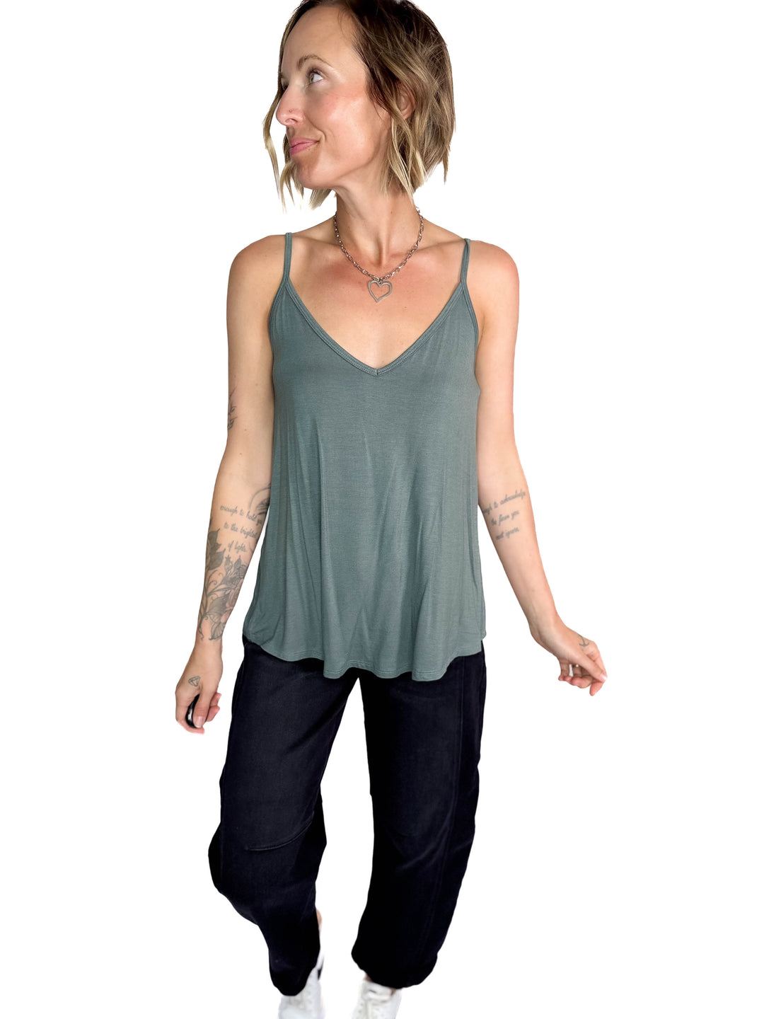 Khloe Reversible Spaghetti Cami- ASH JADE