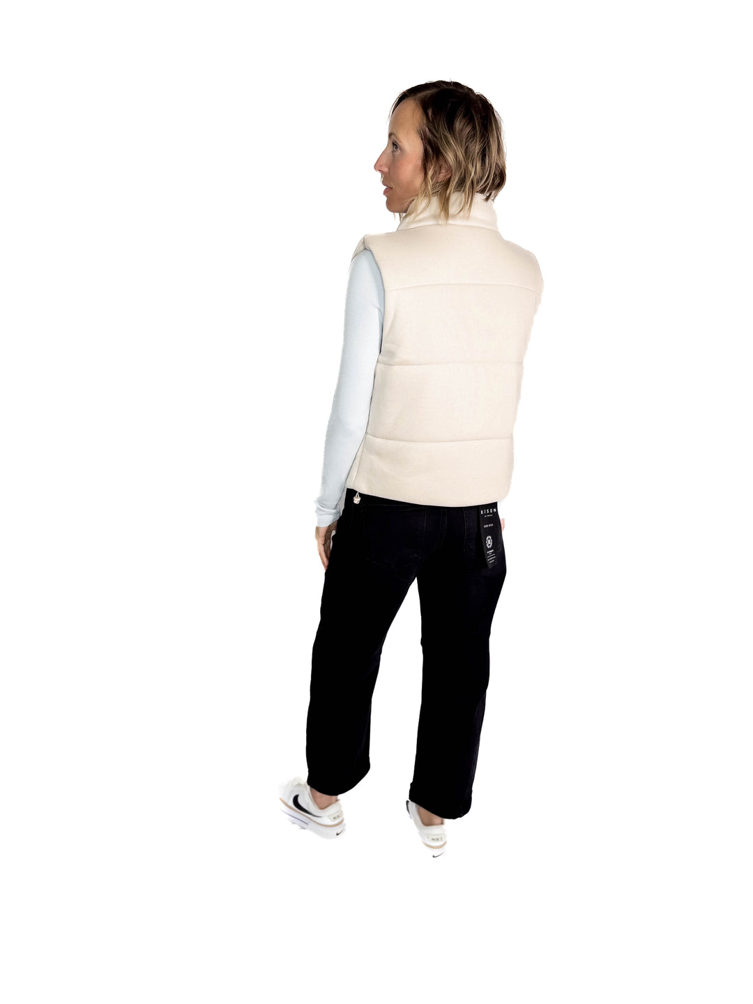 Erica Classic Puffer Vest- BEIGE