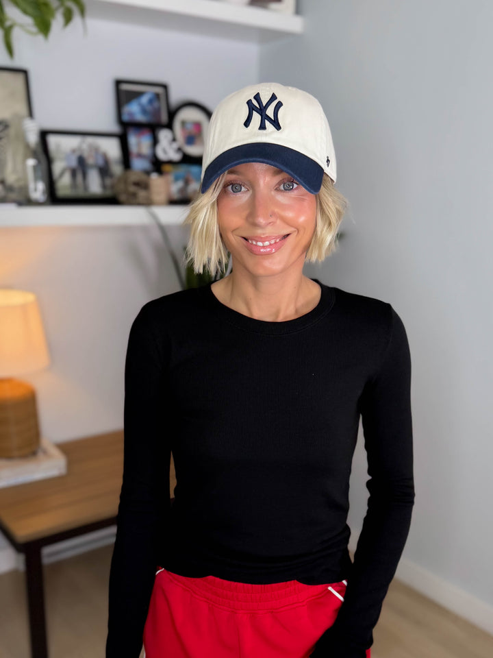 47 Brand NY Cap- NATURAL TWO TONE