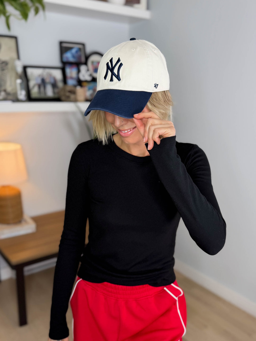 47 Brand NY Cap- NATURAL TWO TONE