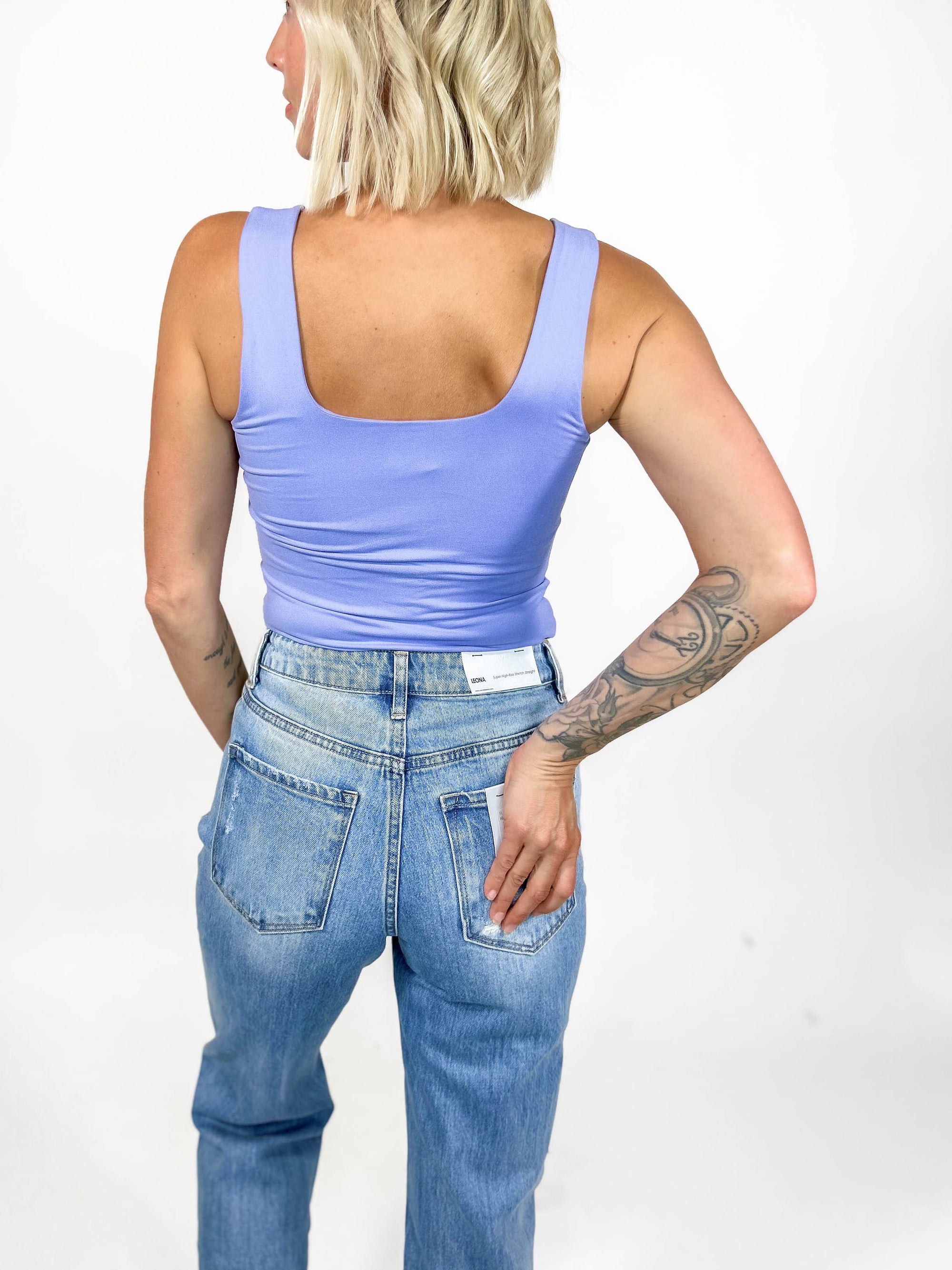 Only The Best Butter Tank- PERIWINKLE-FINAL SALE