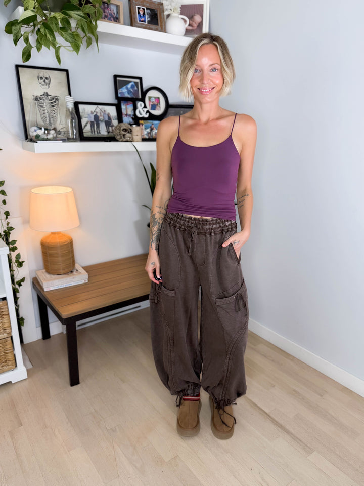 Pebble Cinch Jogger- COFFEE BEAN