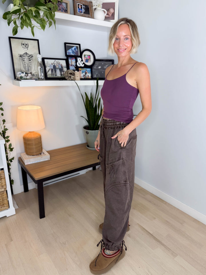 Pebble Cinch Jogger- COFFEE BEAN