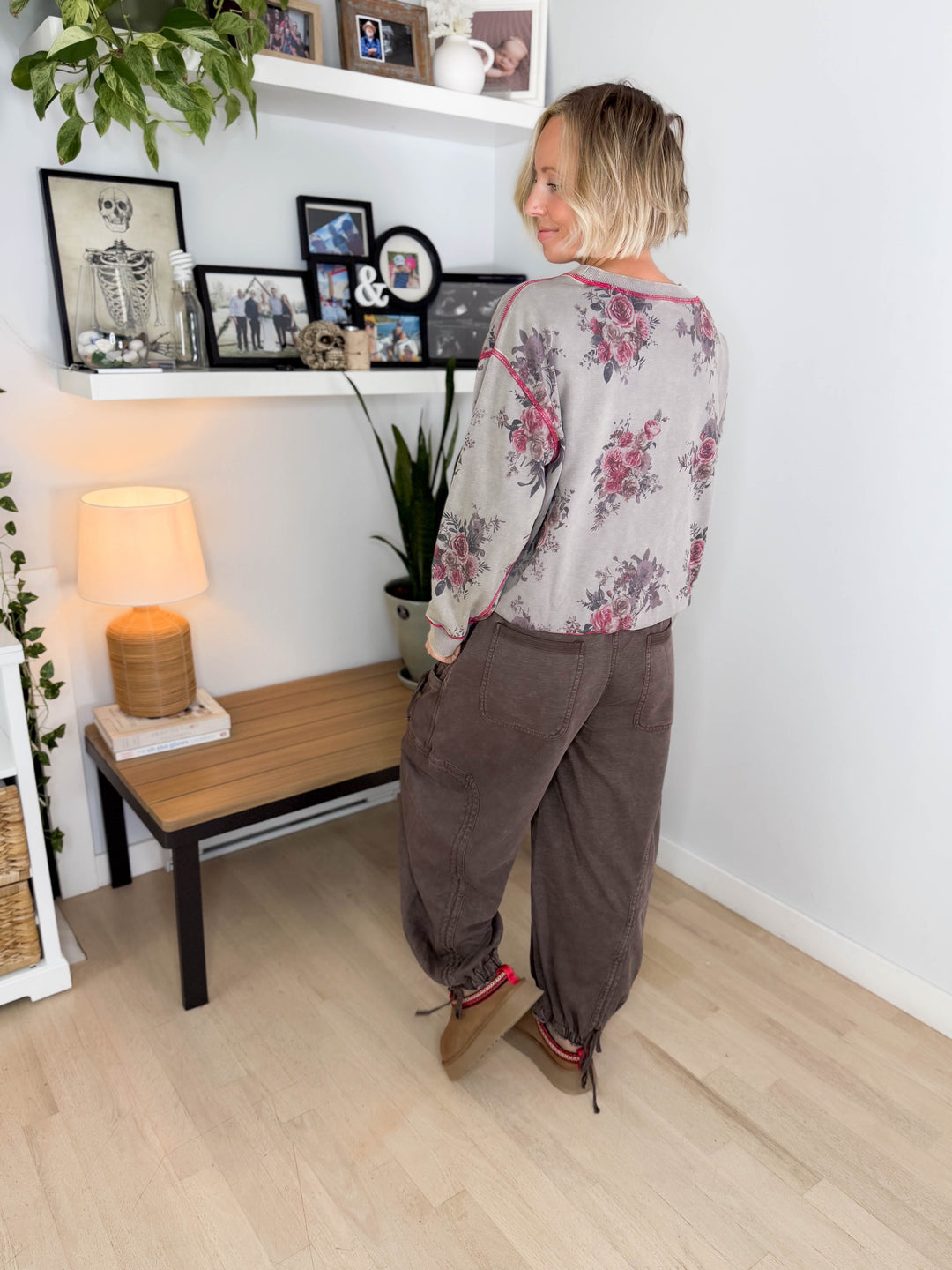 Nutmeg Floral Pullover- ASH
