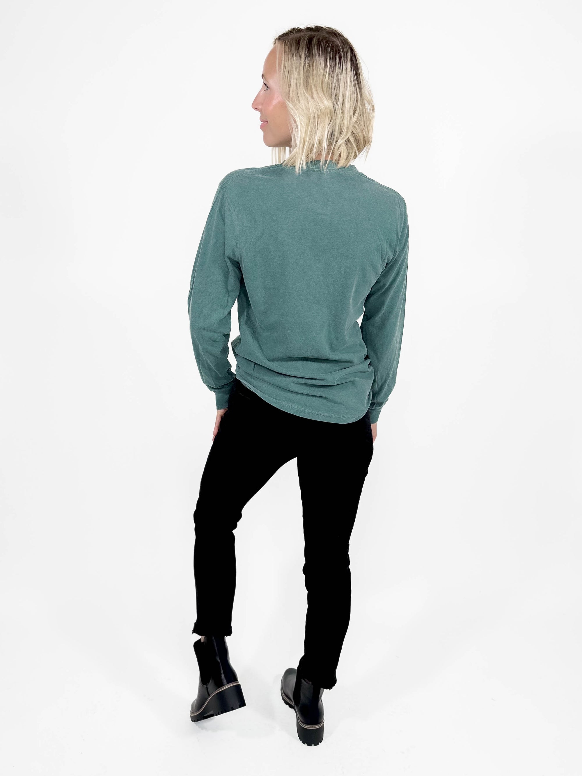 T+G Classic Washed Long Sleeve- SPRUCE