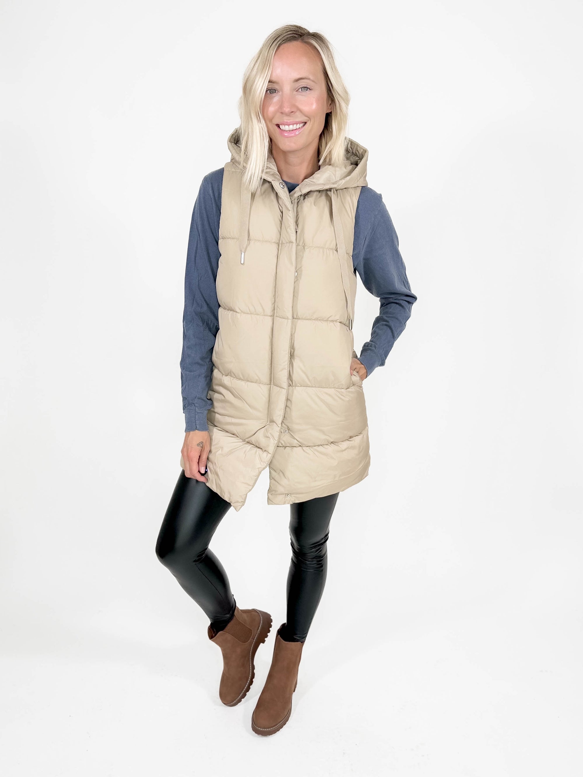 ONLY Washington Puffer Vest- TRENCH COAT