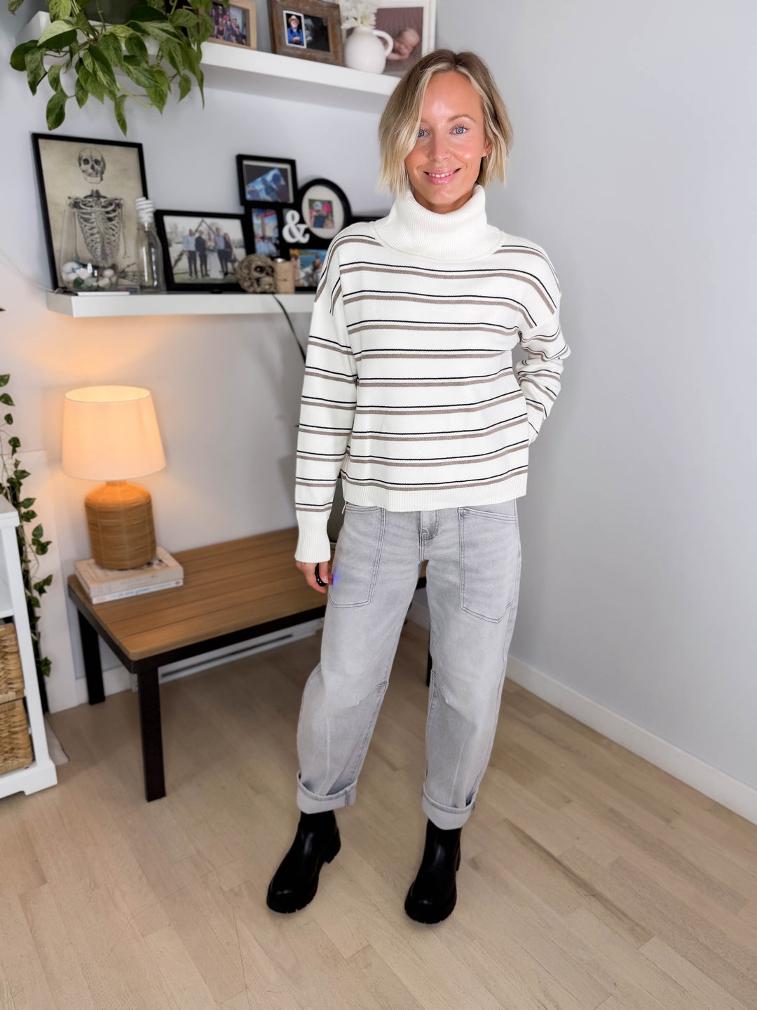 Novaree Turtleneck Sweater- IVORY