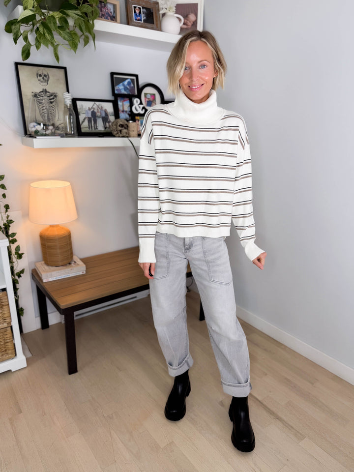 Novaree Turtleneck Sweater- IVORY