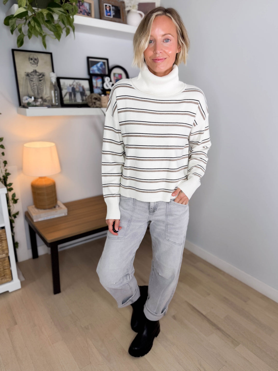 Novaree Turtleneck Sweater- IVORY