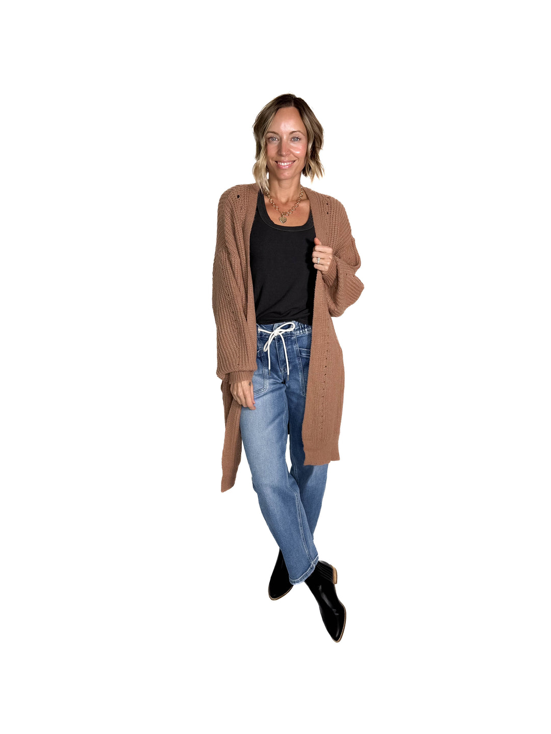 Arlo Soft Knit Cardigan- LATTE