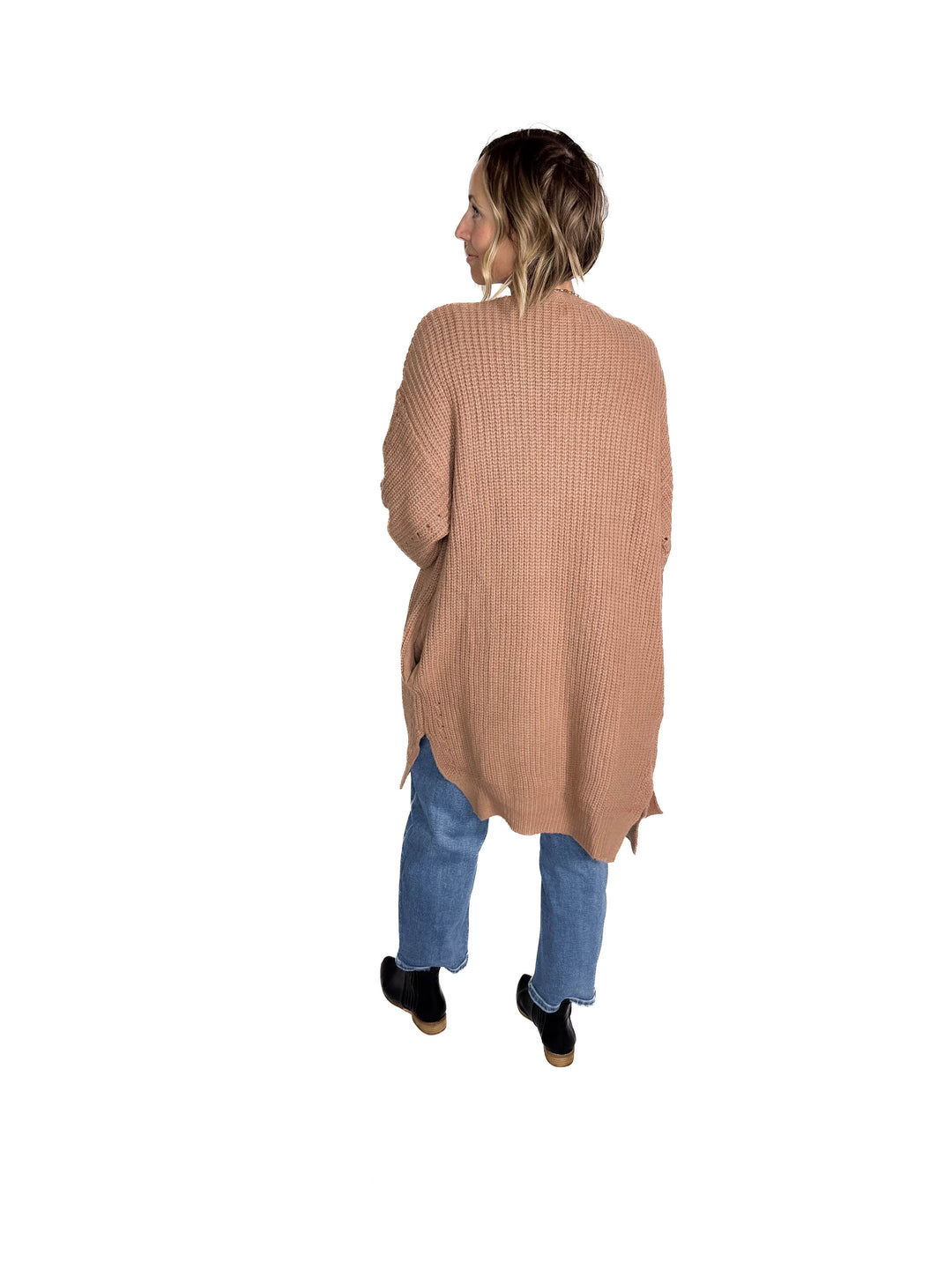 Arlo Soft Knit Cardigan- LATTE