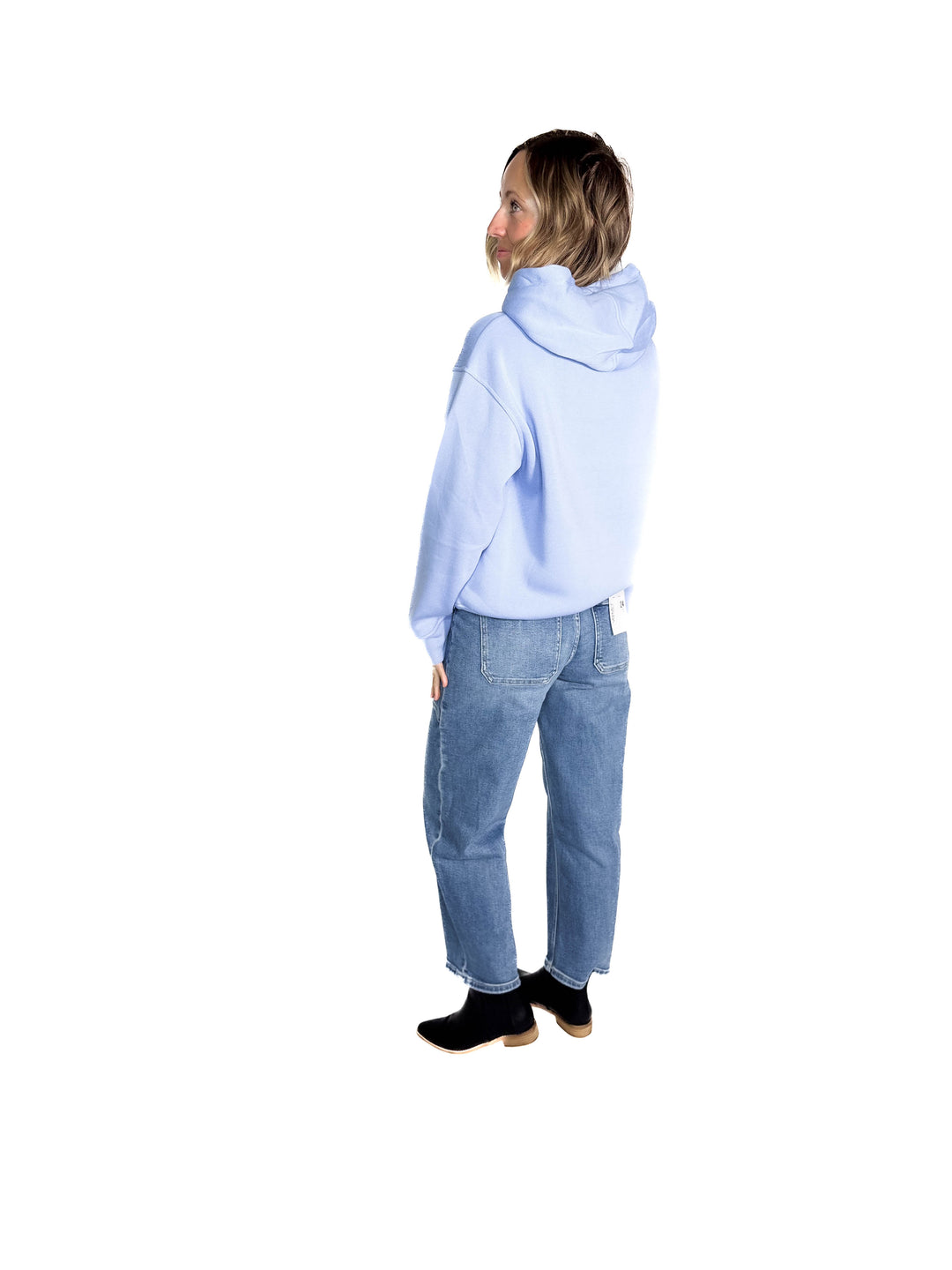 Jemma Classic Fleece Hoodie- SPRING BLUE