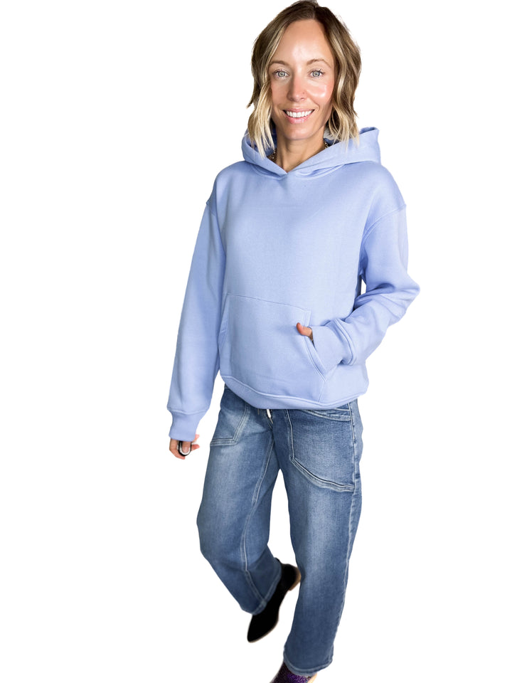 Jemma Classic Fleece Hoodie- SPRING BLUE