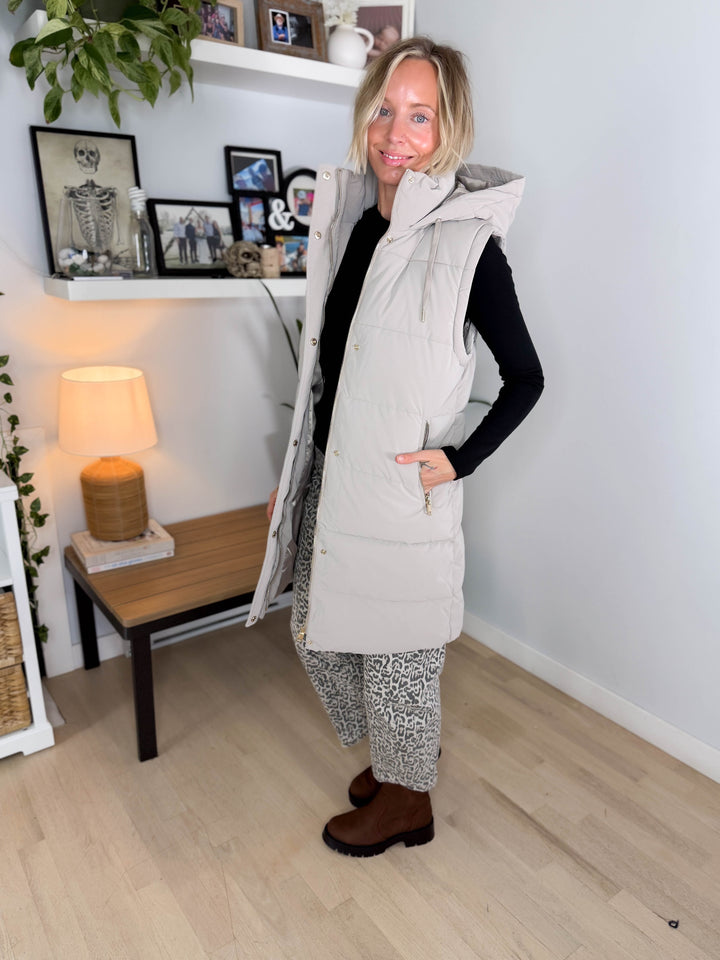 Only Dixie 2-In-1 Water Repellent Coat- TAUPE GREY