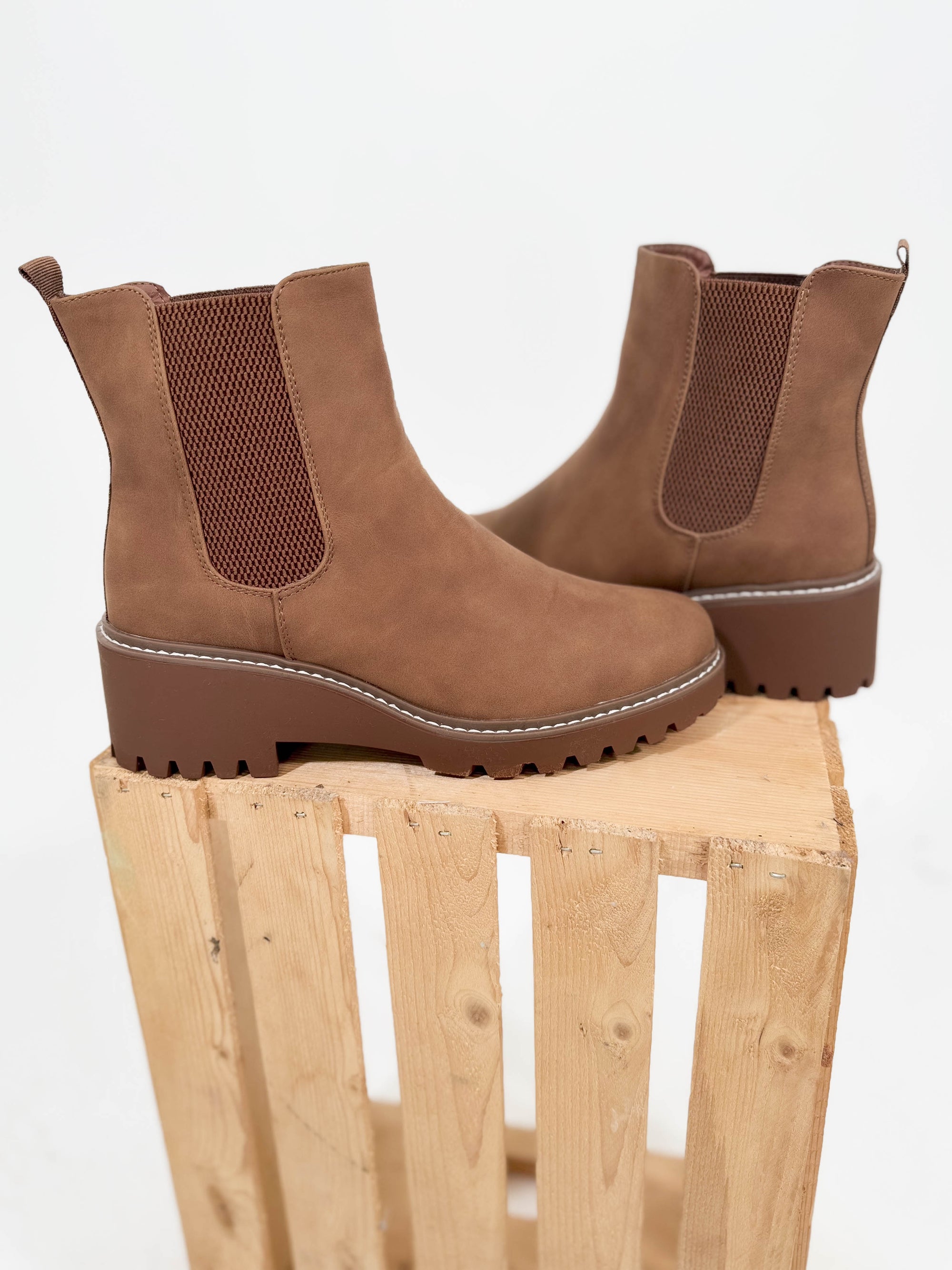 Fall Fields Bootie- TAN-FINAL SALE