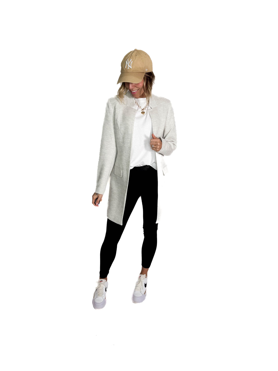 Only Linea Coatigan- LIGHT GREY MELANGE