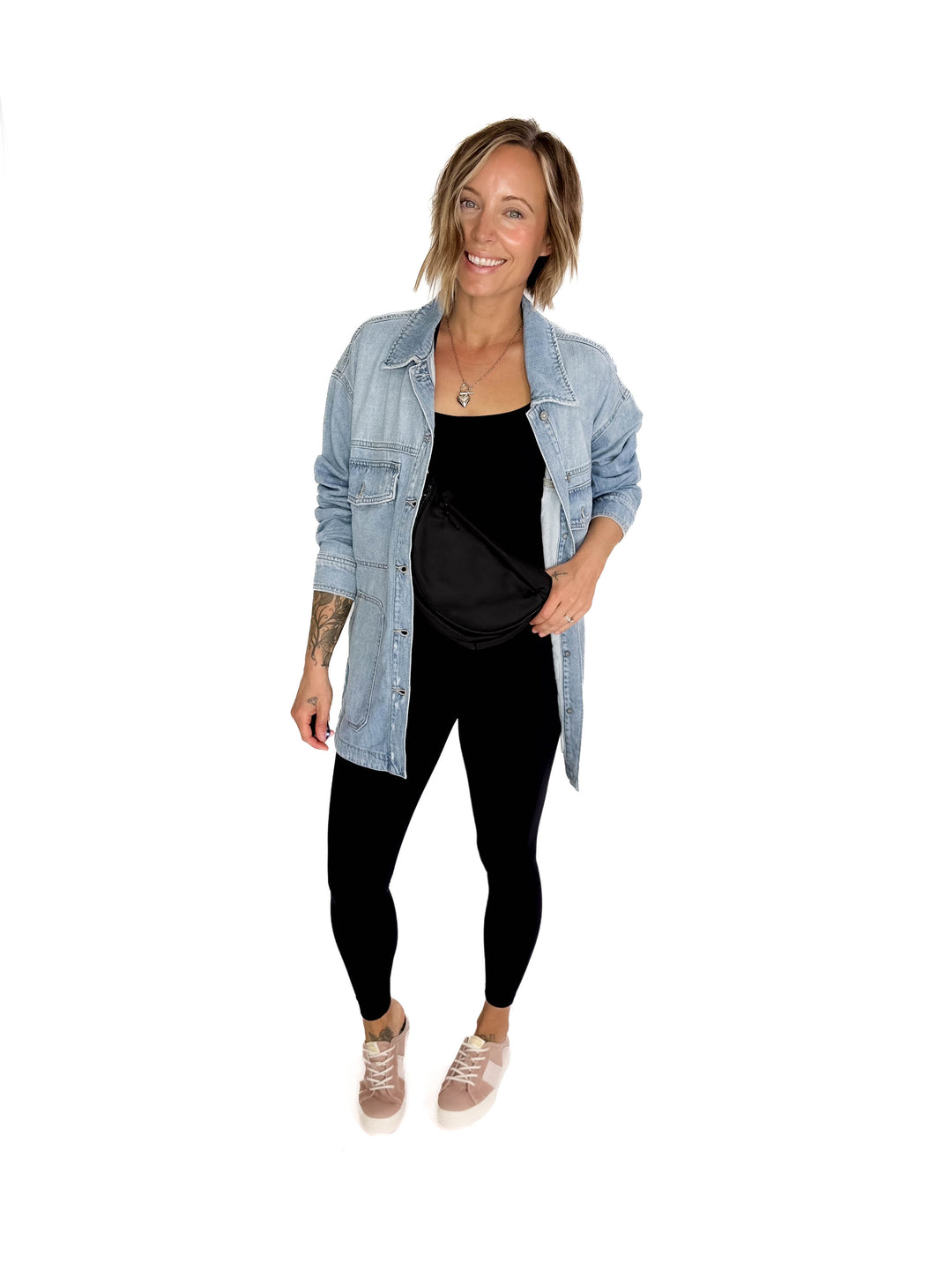 HIDDEN JEANS  Dakota Shacket- LIGHT WASH-FINAL SALE