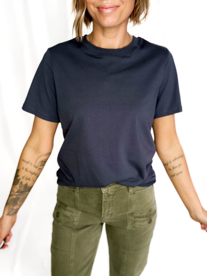 ONLY Percy T-Shirt- CHARCOAL BLUE-FINAL SALE