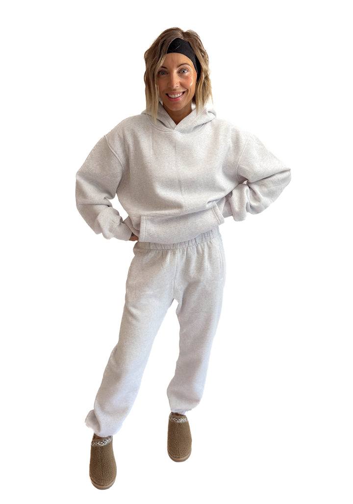 Dami Cloud Fleece Sweatpants- ASH GREY