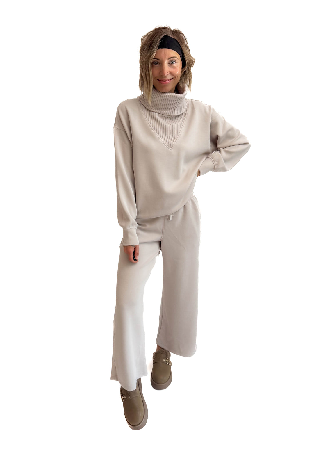 Lemmy Modal Cropped Wide Leg Pant- MOCHA CREAM