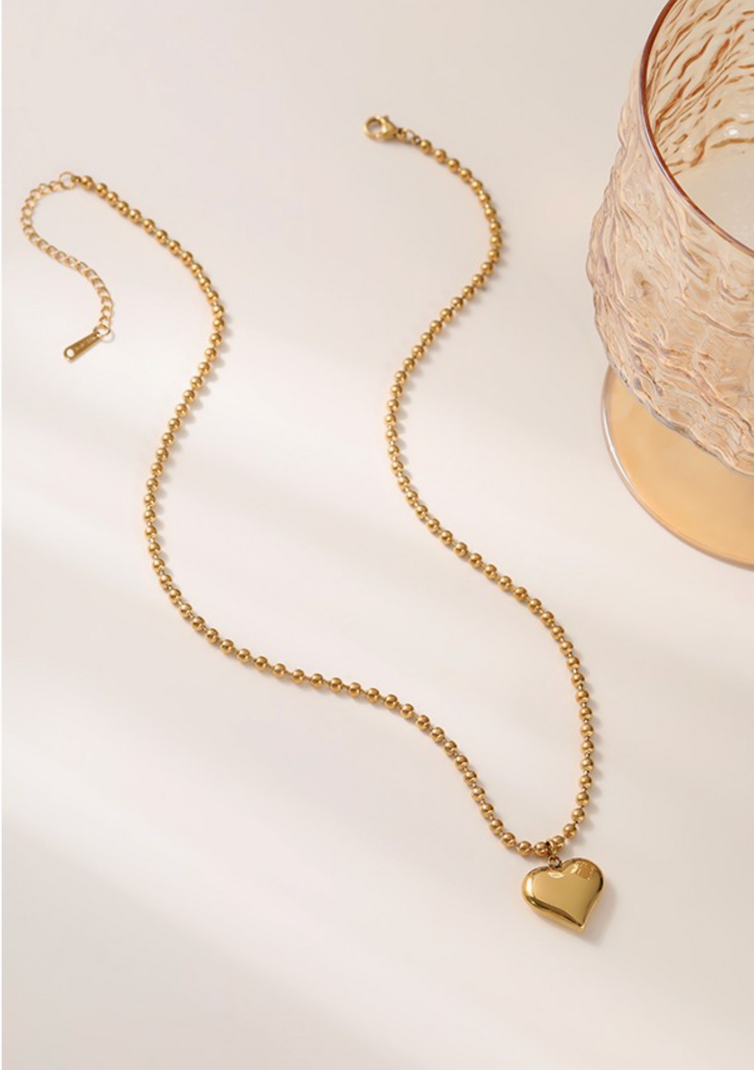 Heart Of Gold Tarnish Free Necklace- GOLD