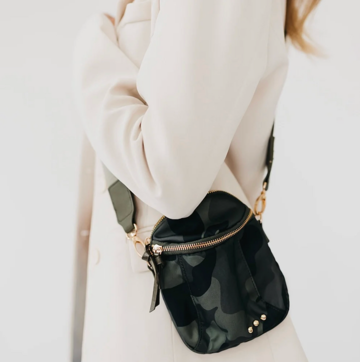 Ellie Nylon Crossbody Bag- CAMO