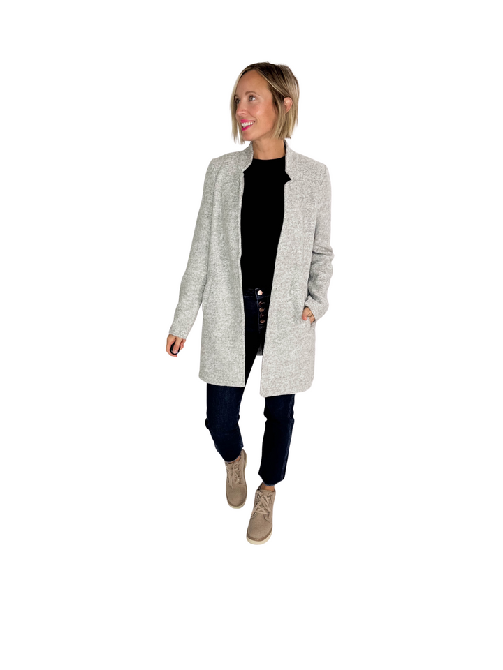 VERO MODA Katherine Jacket- LT GREY MELANGE-FINAL SALE