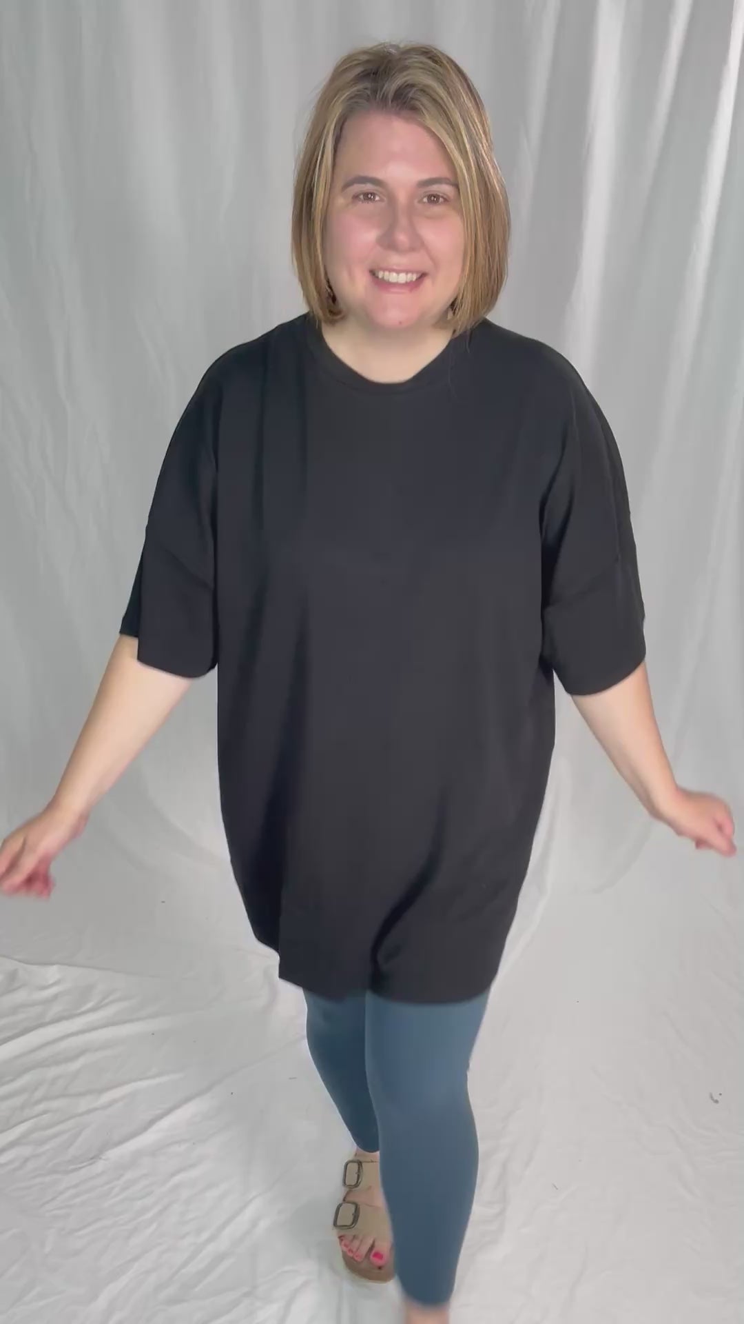 Noisy May Mocca Tunic- BLACK