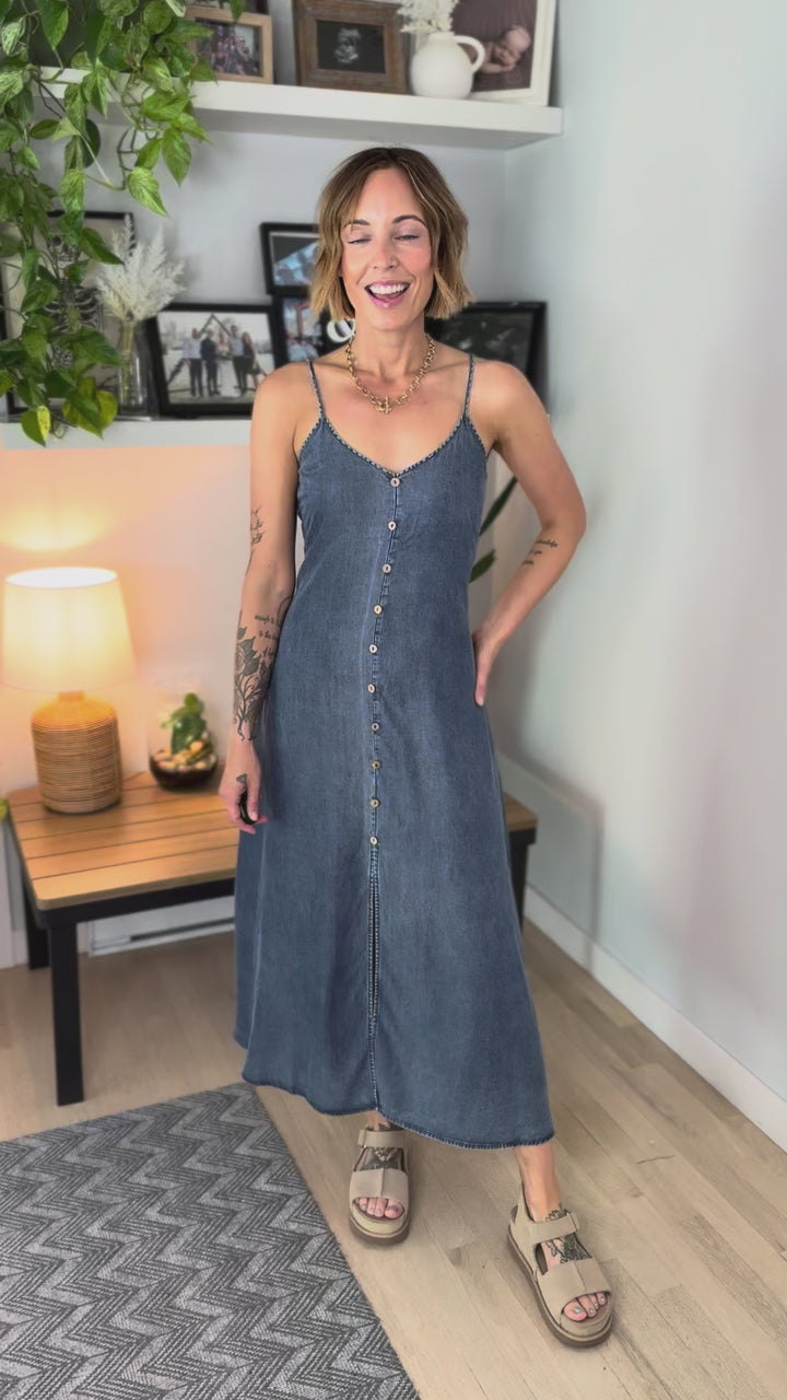 Haleen Denim Tencel Dress