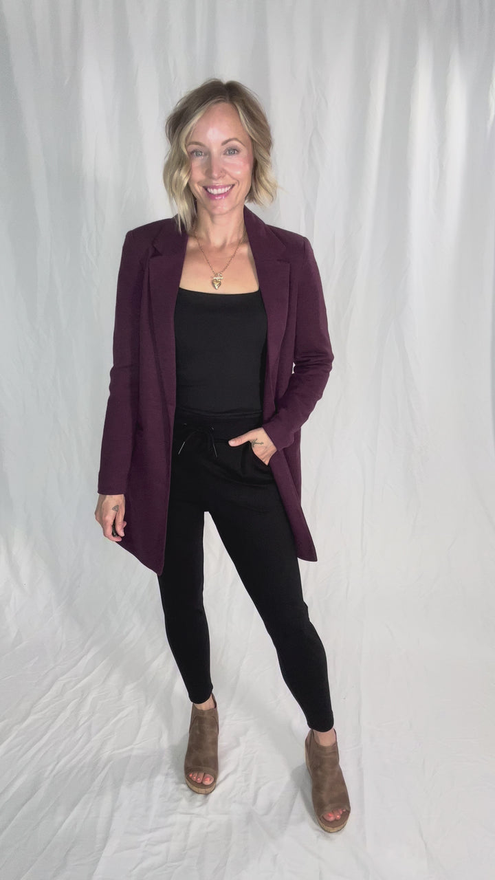 VERO MODA Verina Long Blazer- WINE TASTING
