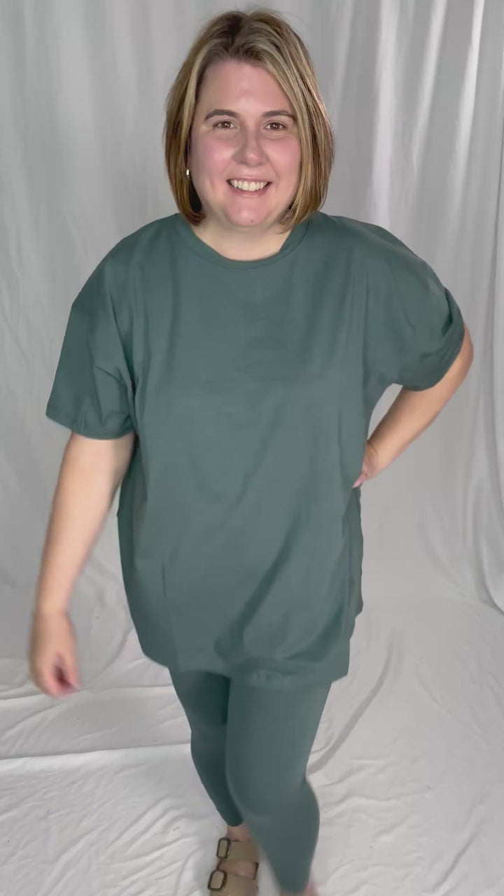 Champlain Cotton Legging Set- ASH JADE