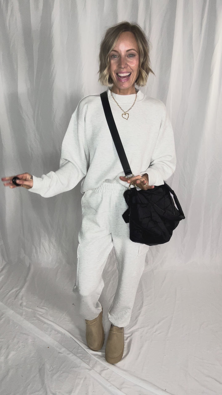 Everett Modal Cargo Jogger- HTHR GREY