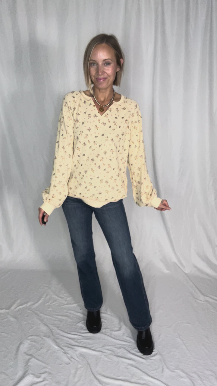 Tess Thermal Knit Long Sleeve- OATMEAL